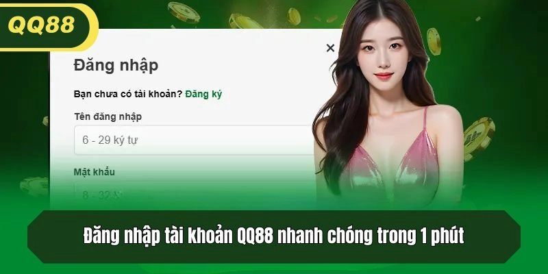 Đăng nhập tài khoản QQ88 nhanh chóng trong 1 phút